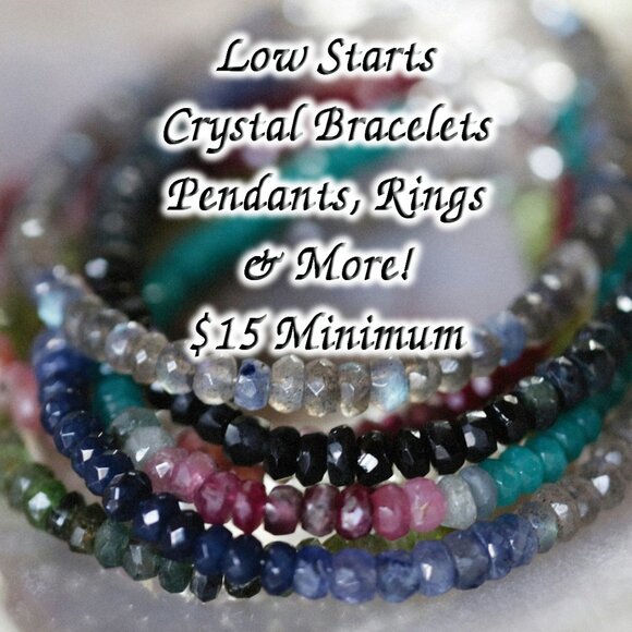 Low Starts! Crystal Bracelets, Pendants & More! Free Gift for Buyers! - Picture 1 of 1